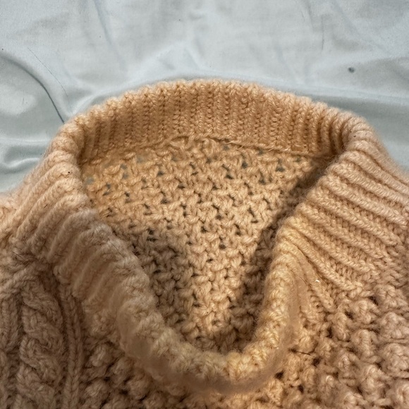 Vintage Traditional Irish Cable Knit Thick Wool Pullover Sweater Hand Made. - Picture 6 of 9